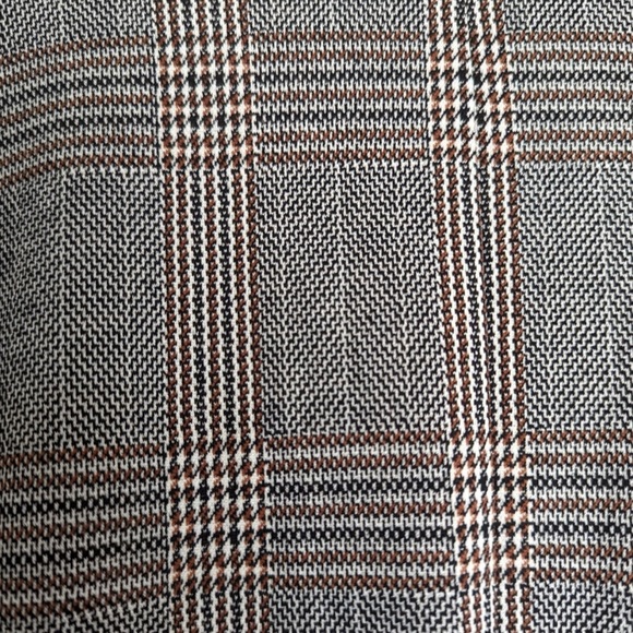 ASTR The Label Oversized Blazer Coat in Black and Brown Micro Plaid: Small - Picture 3 of 8